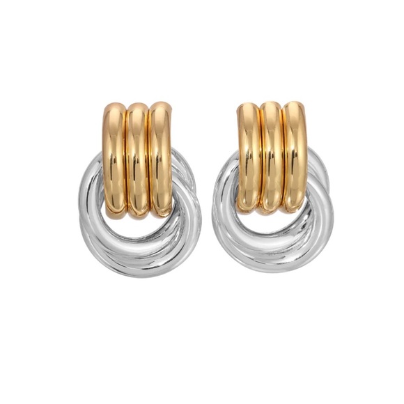 Heaven mayhem double knot mixed earrings